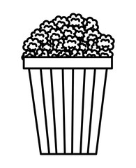 pop corn  isolated icon design