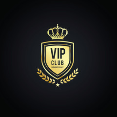 Fototapeta premium Vip club logo, royal logo