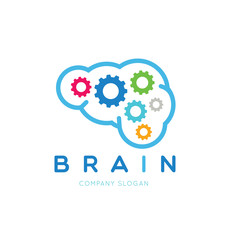 Brain idea logo,Creative thinking symbol, people logo,Smart brand identity 