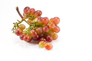 Red grapes isolated