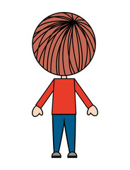 boy character isolated icon design