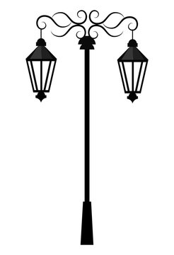 Street light or lamp icon, vector illustration graphic degin.
