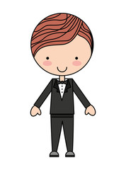 boy character isolated icon design