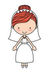 wife character isolated icon design