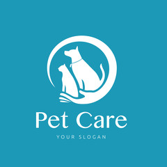 Pet care logo,Animal clinic icon, Animal hospital logo