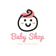 Fototapeta na wymiar Baby Shop Logo