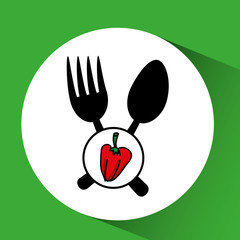 healthy food organic product isolated icon design