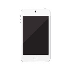 smartphone isolated on white background