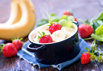 strawberry with banana