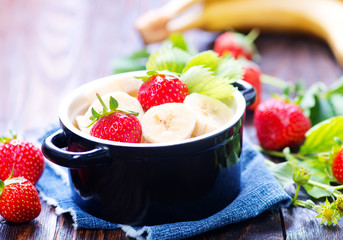 strawberry with banana