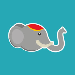 circus animal isolated icon design
