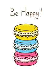 Color sweet macarons for Your design