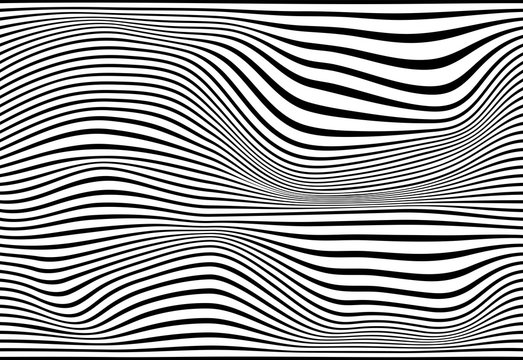 Striped abstract background. black and white zebra print. Vector illustration. eps10