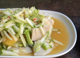 Cucumber salad (Som Tam),food thai style..