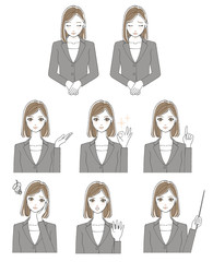 ビジネスウーマンセット