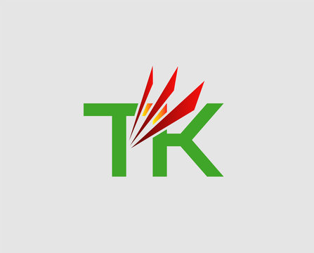 Letter T and K logo
