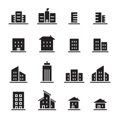 building icon set