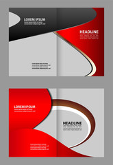 Professional business flyer, corporate brochure design template
