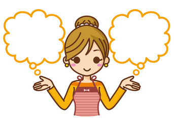 主婦　選択　吹き出し