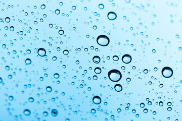 Fototapeta na wymiar Water drop under water on background.