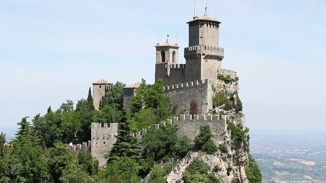 San Marino fortress and towers