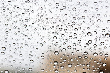 Water drop mirror windshield outdoor storm.