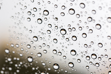 Water drop mirror windshield outdoor storm.