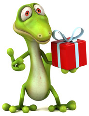 Naklejka premium Fun lizard