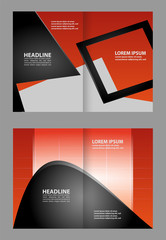 Vector empty brochure template design elements
