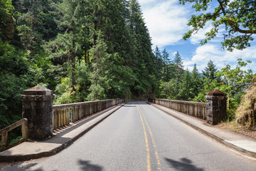 Small Bridge on a scenic route. Taken on Historic Columbia River Hwy, Oregon, United States.