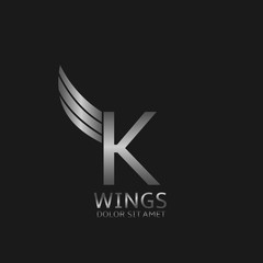 Wings K letter