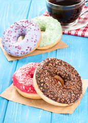 Donuts with coffee