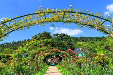 Naklejka premium Jardin de Giverny au printemps
