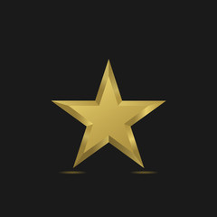 Fototapeta premium Golden Star symbol