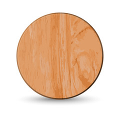 Realistic wooden cutting board,