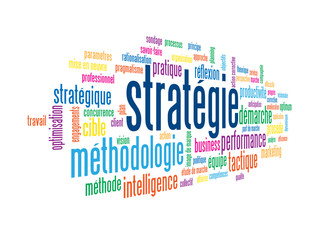 Fototapeta premium Nuage de Tags STRATEGIE