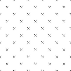 BBQ barbecue tools seamless pattern background. Crossing grill meat fork with spatula signs.