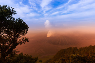 Mountain Bromo volcano - island Java Indonesia