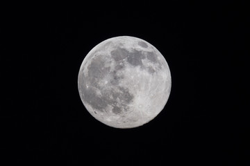 Full Moon in Night Sky