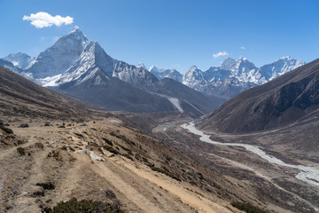 Mountain landscape of Thukla pass
