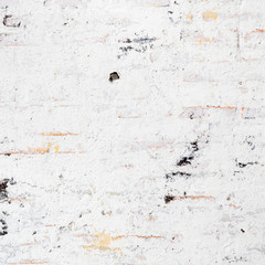 White grunge brick wall background