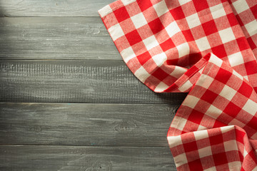 cloth napkin on wood
