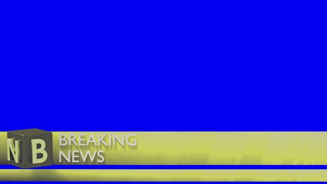 Breaking news lower third 3rd chyron l3rd loop 4k
