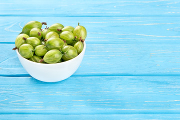 Gooseberries in bowl