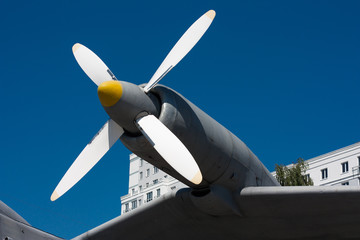 Naklejka na ściany i meble The propeller of the plane