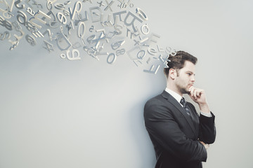 Thoughtful businessman