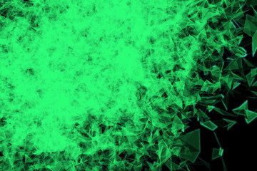 Fototapeta premium Plexus Facettes in Motion. Nice 3D Rendering 