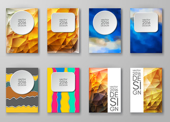 Brochure with Multicolored Backgrounds.