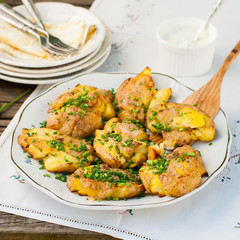 Australian Crash Hot Potatoes with Sour Cream