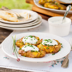 Australian Crash Hot Potatoes with Sour Cream